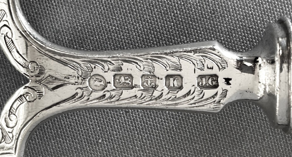 A stunning pair of boxed Victorian silver fish servers View X