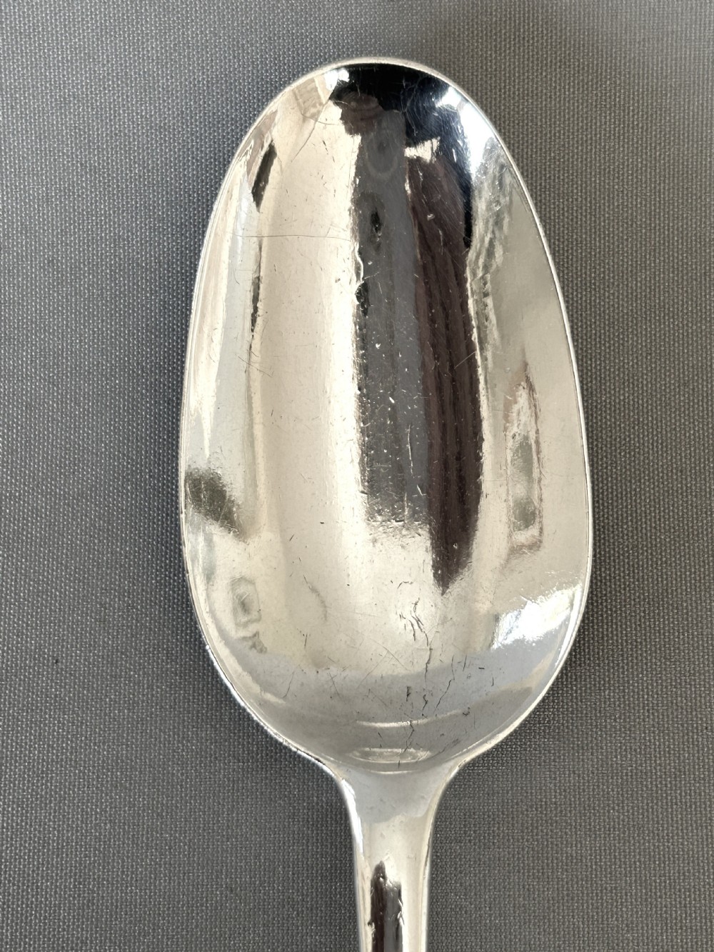 A superb Queen Anne dognose silver tablespoon View III