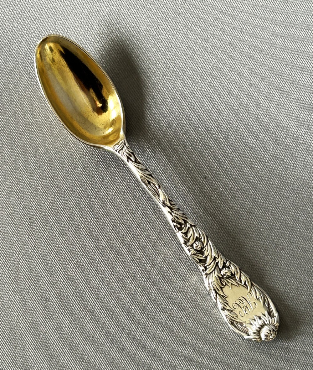 A 19th Century Tiffany & Co. silver gilt ice cream spoon