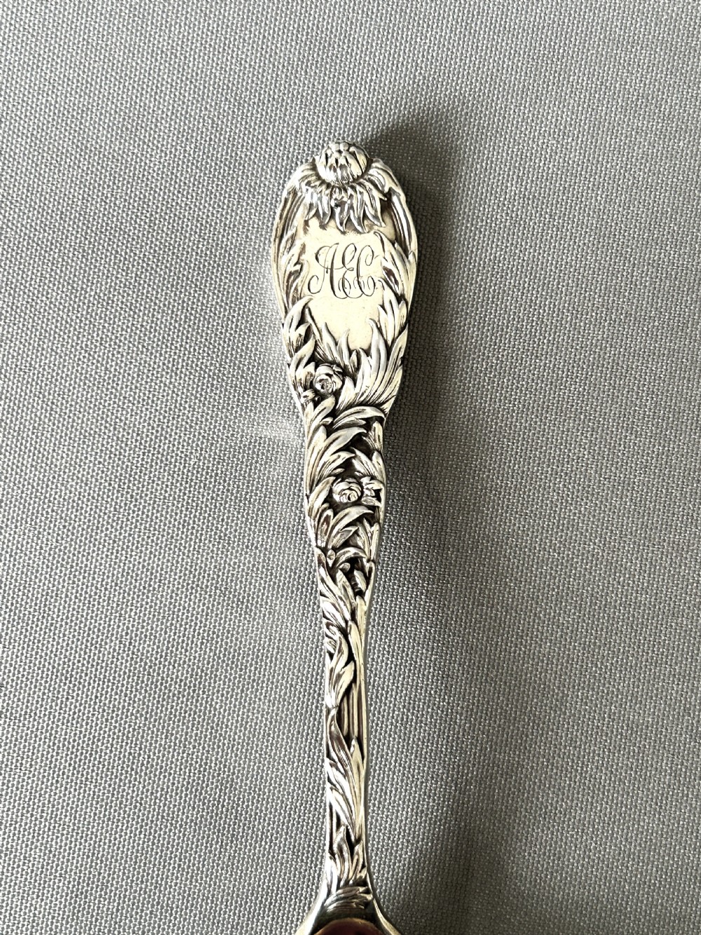 A 19th Century Tiffany & Co. silver gilt ice cream spoon View III