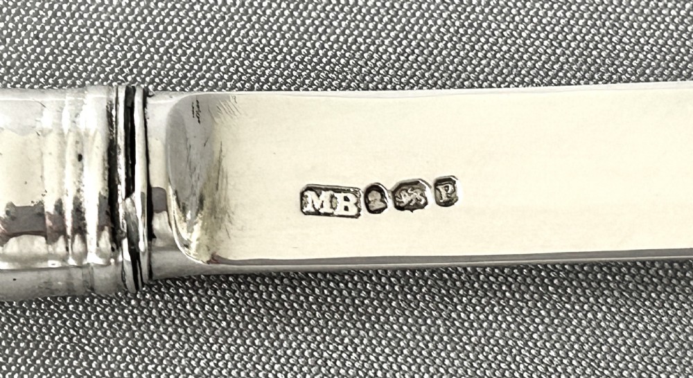 A fabulous Georgian silver & agate letter opener View V
