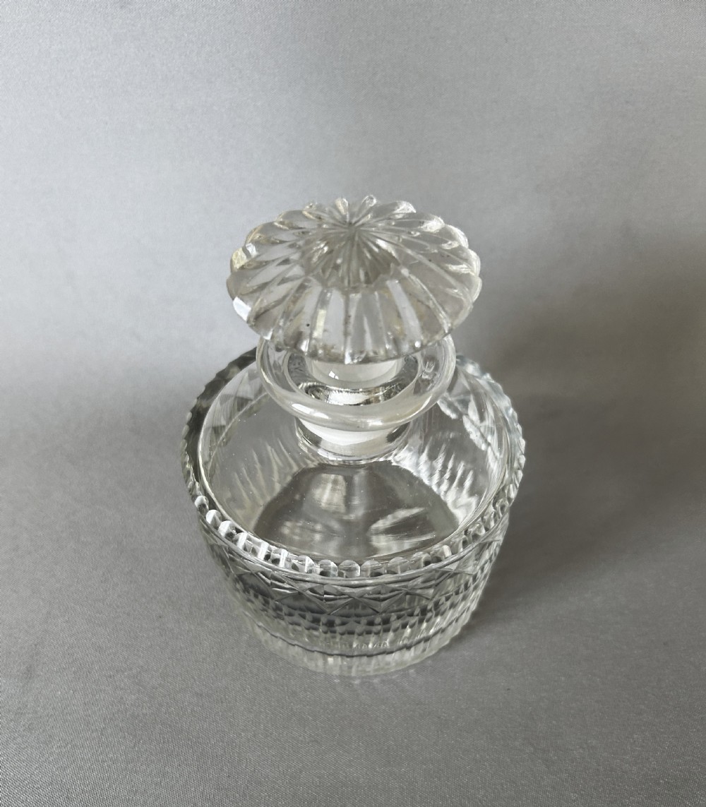 A Georgian Regency period cut glass table cologne bottle View II