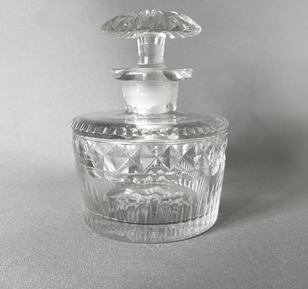 A Georgian Regency period cut glass table cologne bottle View III