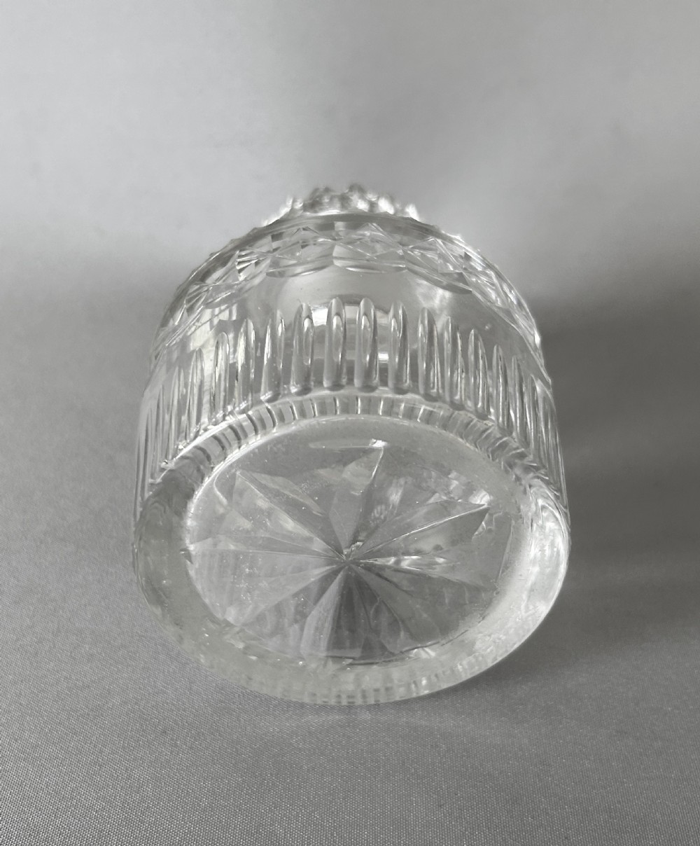 A Georgian Regency period cut glass table cologne bottle View VII