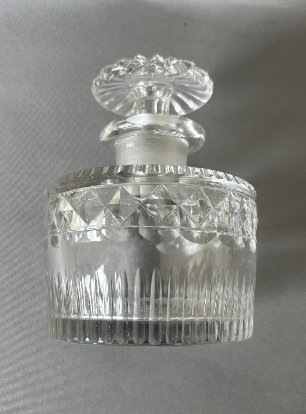 A Georgian Regency period cut glass table cologne bottle View VIII