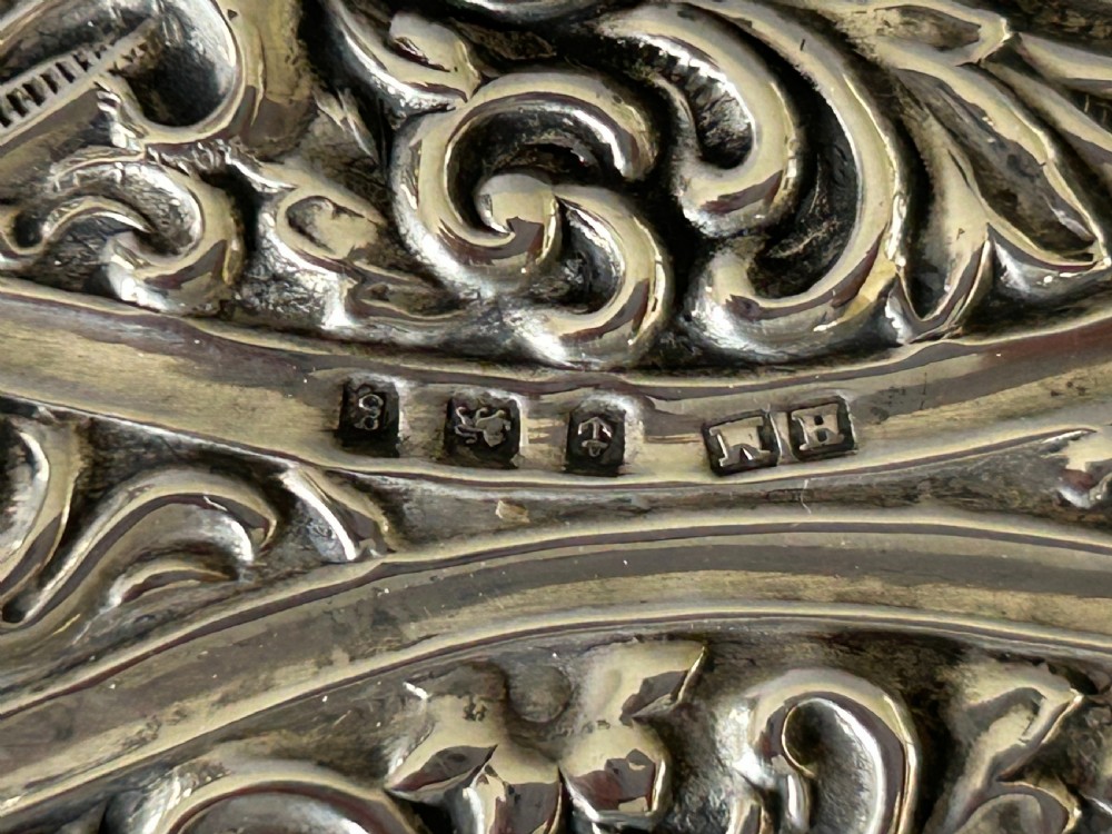 A Lovely Edwardian Silver 'rocking' Desk Blotter View VII