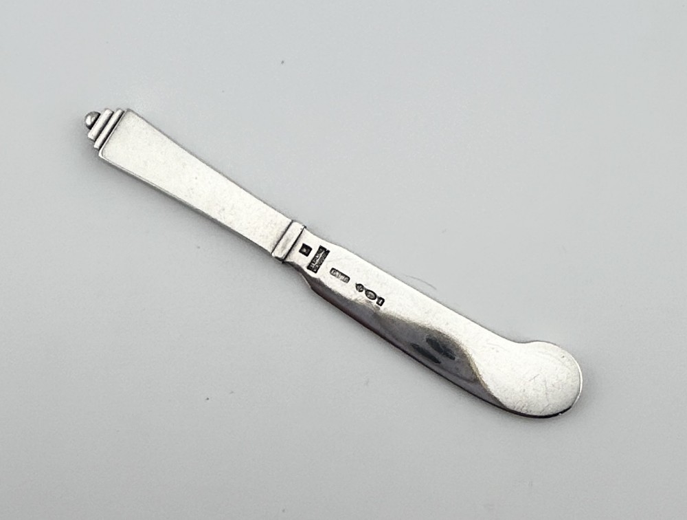 An Art Deco Georg Jensen small butter knife