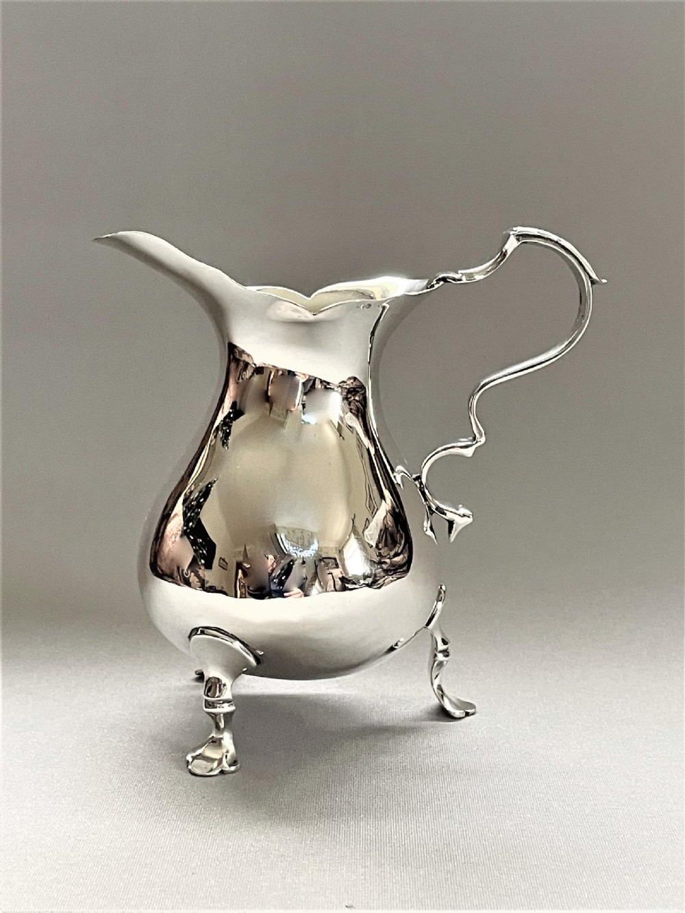 A fine George V Silver Baluster Cream Jug