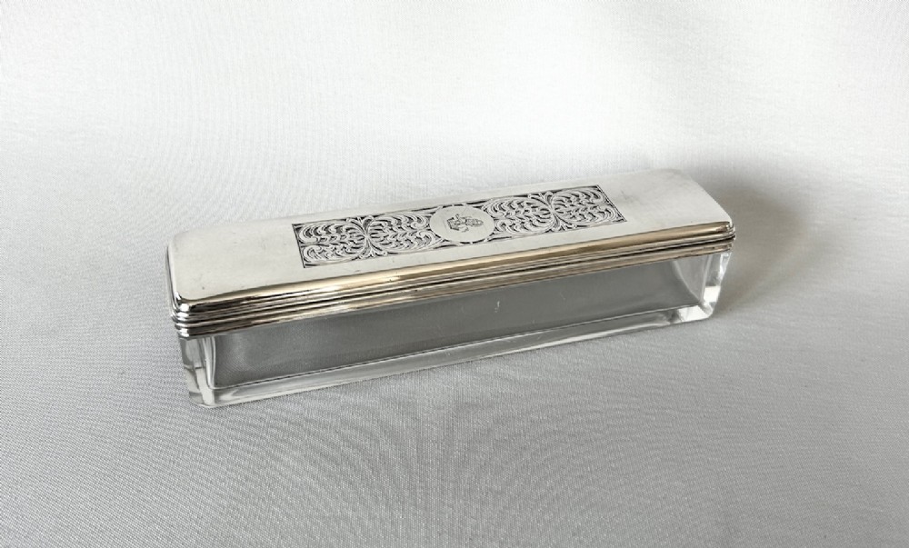 A superb Georgian silver mounted pot pourri box