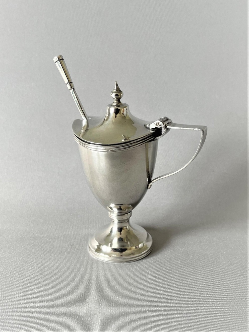 A George V Chester silver mustard pot & spoon View VII
