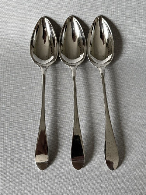 Three Scottish Provincial Paisley silver teaspoons View II