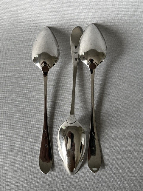 Three Scottish Provincial Paisley silver teaspoons View III