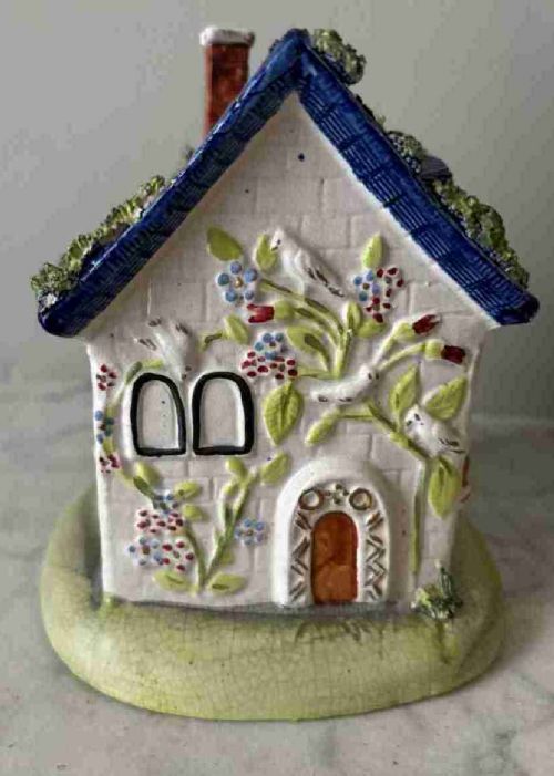 A Staffordshire P Pearlware Cottage Money Box