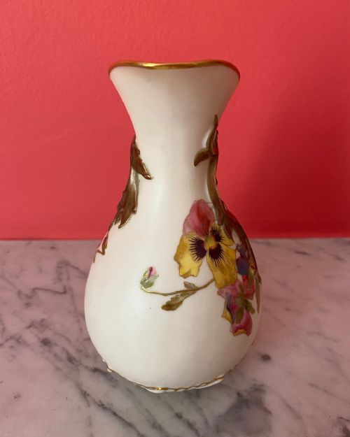 A SUPERB ROYAL WORCESTER EWER 1890 PUCE MARK - ADDITIONAL PHOTO 19