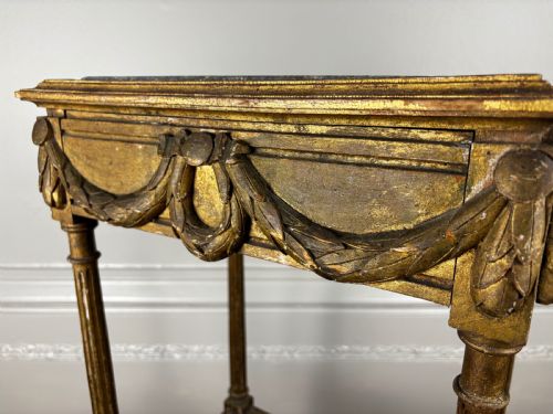 A FRENCH EMPIRE TWO TIERED CANED GILTWOOD JARDINERE STAND C1810 - ADDITIONAL PHOTO 7