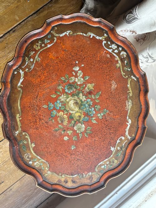 A DECORATIVE ITALIAN POLYCHROME OCCASIONAL OR SIDE TABLE C1880 - ADDITIONAL PHOTO 3