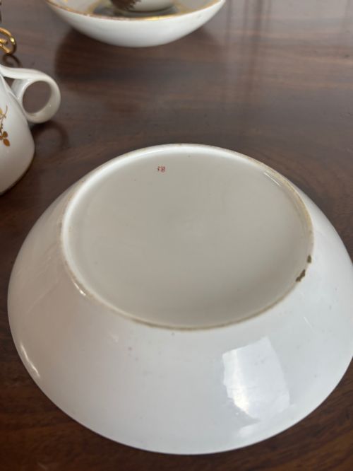 A PAIR OF 1ST PERIOD MINTON PATTERN NO 58 CUPS SAUCERS LANDSCAPES - ADDITIONAL PHOTO 9