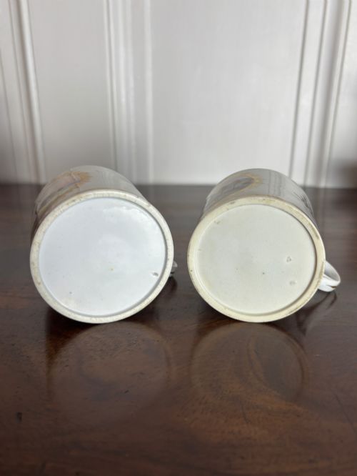 FIRST PERIOD MINTON COFFEE CANS LANDSCAPE PAINTINGS PATTERN NO 58 C1810 - ADDITIONAL PHOTO 6