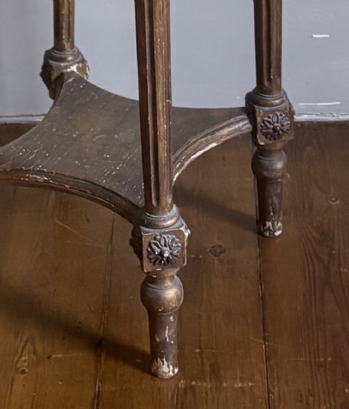 A FRENCH GILTWOOD MARBLE SIDE TABLE C1820 - ADDITIONAL PHOTO 9