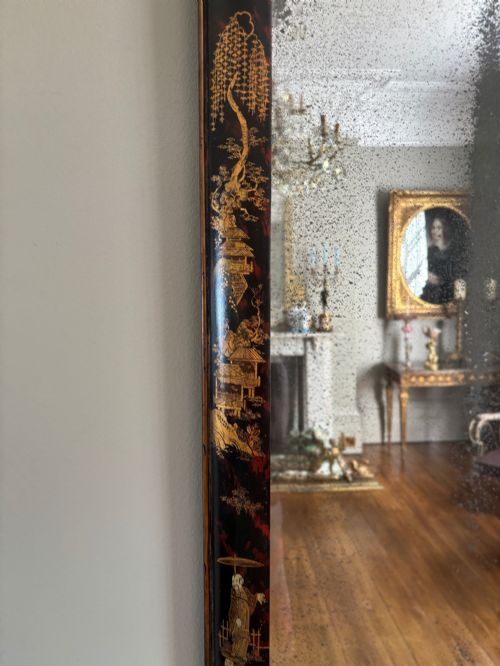 A PAIR OF QUEEN ANNE STYLE CHINOISERIE MIRRORS C 1880 - ADDITIONAL PHOTO 10