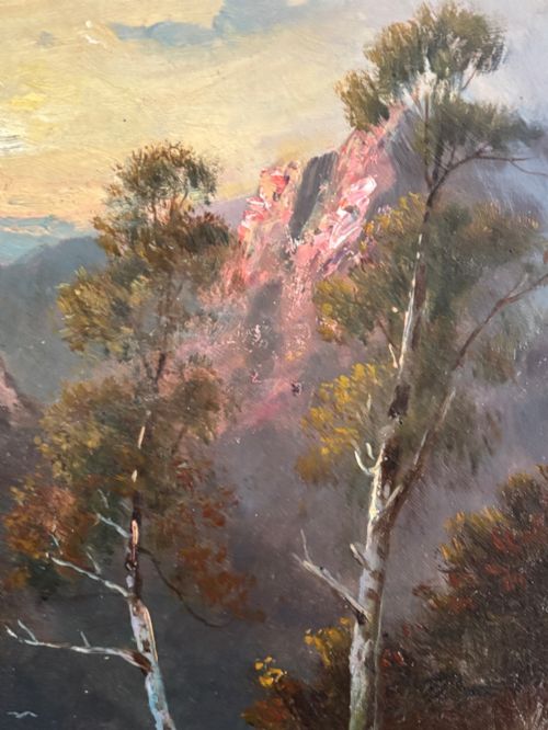 OIL ON CANVAS LANDSCAPE WITH SHEEP BY SCOTTISH ARTIST DOUGLAS CAMERON - ADDITIONAL PHOTO 5