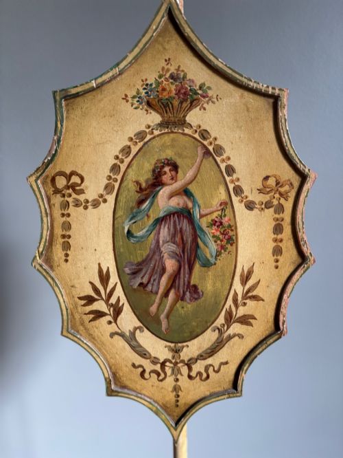A PAIR OF HEPPLEWHITE POLE SCREENS ON SPADE FEET C1820 - ADDITIONAL PHOTO 10