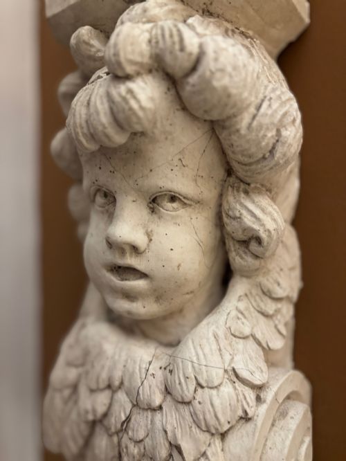 A 19TH CENTURY PUTTO WALL CORBEL C1850 - ADDITIONAL PHOTO 2