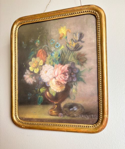 GEORGIAN PASTEL STILL LIFE D HARDY 1815 - ADDITIONAL PHOTO 2