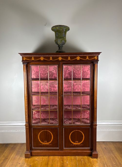 GEORGIAN EMPIRE PERIOD ROSEWOOD DISPLAY CABINET C1810 - ADDITIONAL PHOTO 1