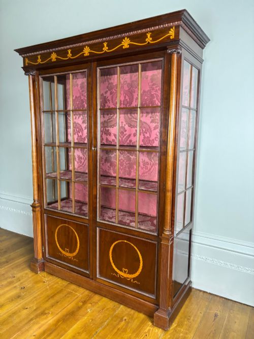 GEORGIAN EMPIRE PERIOD ROSEWOOD DISPLAY CABINET C1810 - ADDITIONAL PHOTO 2