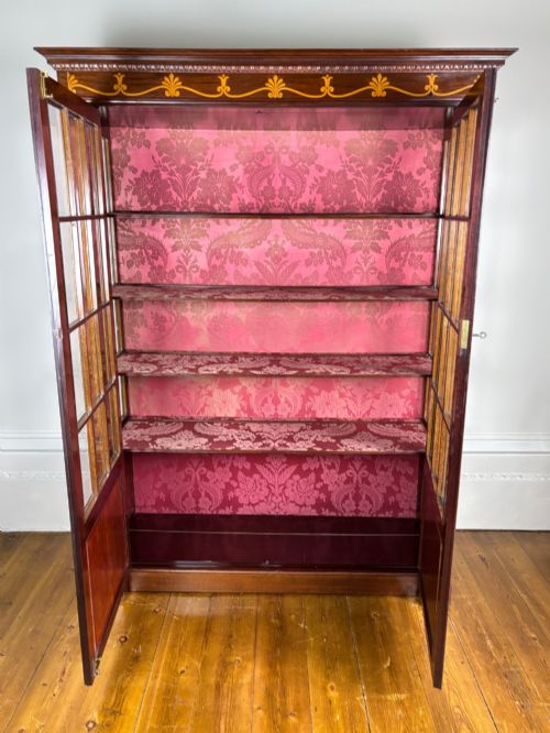 GEORGIAN EMPIRE PERIOD ROSEWOOD DISPLAY CABINET C1810 - ADDITIONAL PHOTO 8