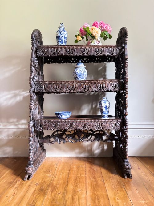 A Set of Large Anglo Indian Padauk Shelves C 1850