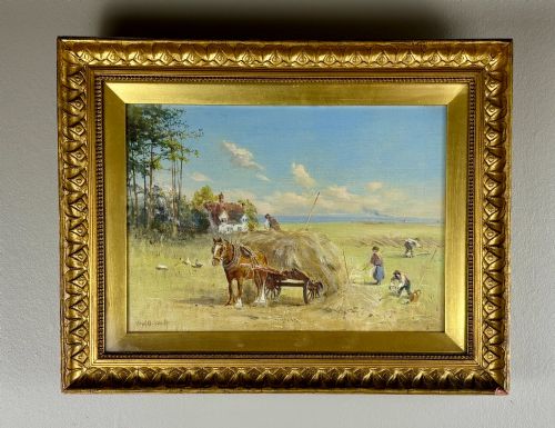 Gathering Hay. Hugh Barry-scott 1853-1940