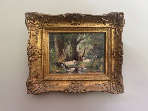 Woodland Pool with Ducks Willem J Palman 1905-84