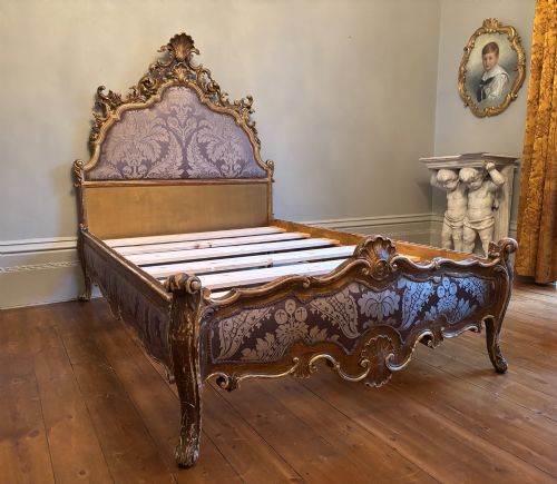 A 19th C Italian Rococo Bed