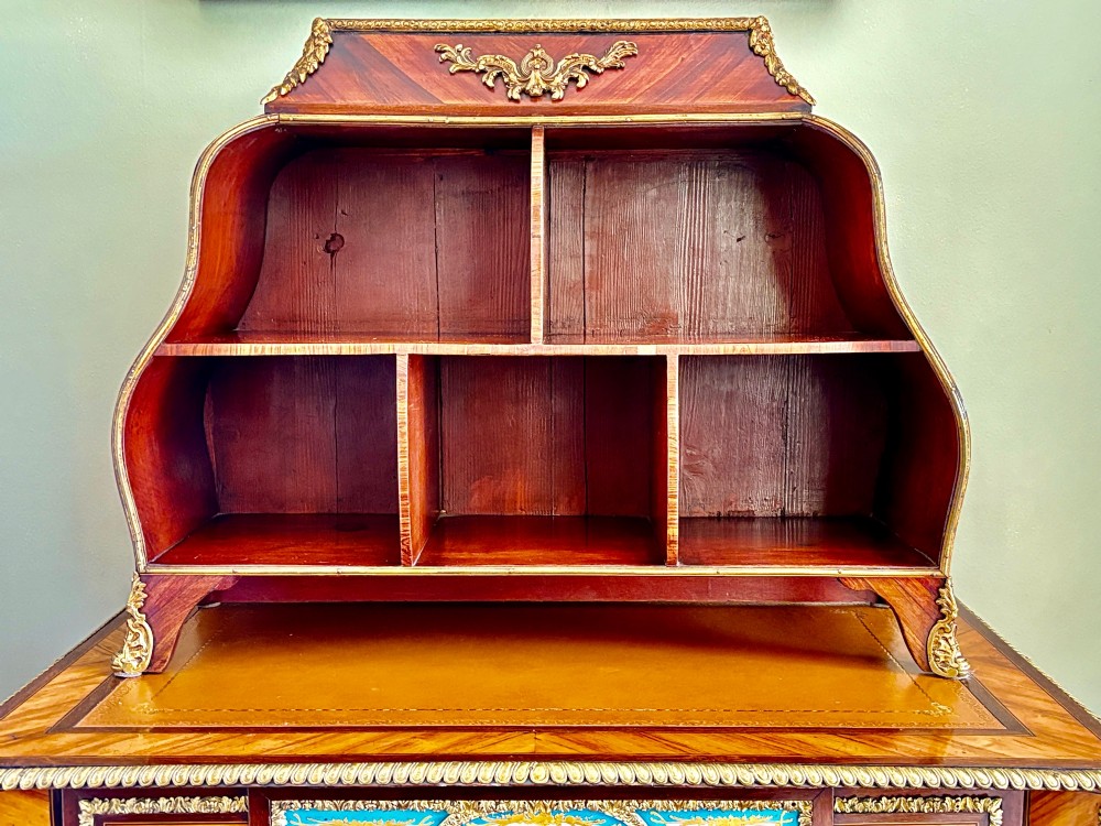 A Louis Xv Style Rosewood Desk Top Cartonnuer with Ormolu Mounts C 1880