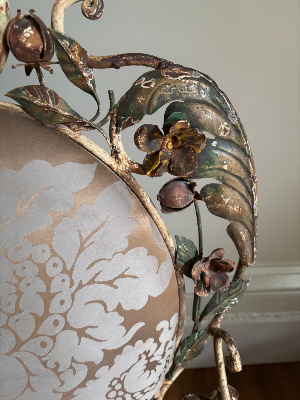 A Pair of French Wrough Iron Riviera Arm Chairs View III