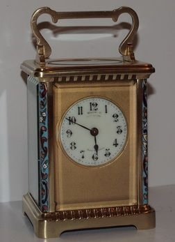 Antique Champleve Carriage Clock