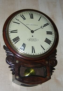 Antique Georgian Dropdial London Wall Clock