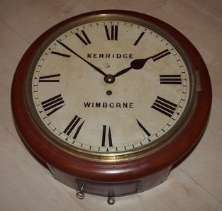 Antique Fusee Dial Clock Wimborne