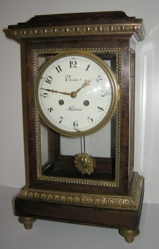 Antique Four Glass Mantel Voisin Paris