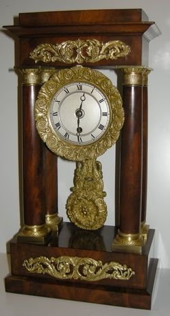 Antique Portico Mantel Clock