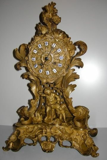 Raingo Freres Ormolu Mantel Clock