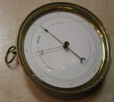 Antique Barometer Aneroid