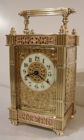 Antique Carriage Clock Fretwork