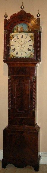 Antique Rocking Ship Longcase Clock