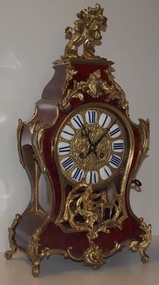 Antique French Tortoishell Mantel Clock