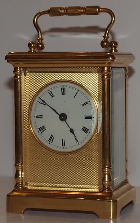 Antique Gilded Case Carriage Clock