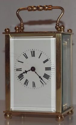 Antique Carriage Clock with Finials