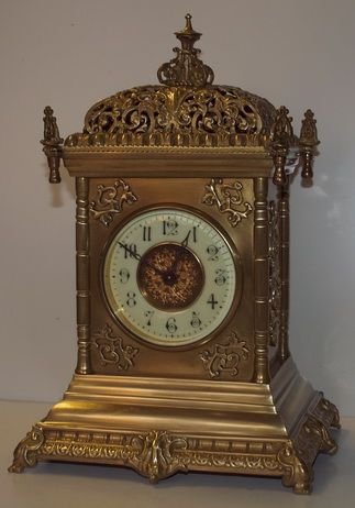 Antique Fretted Mantel Clock